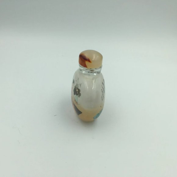 Antique Snuff-bottle with Inside Painting - Picture 3 of 5